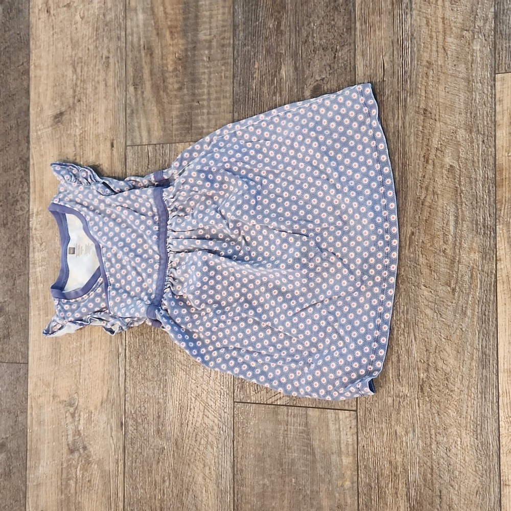 Tea Collection Blue and White Floral Kids Dress